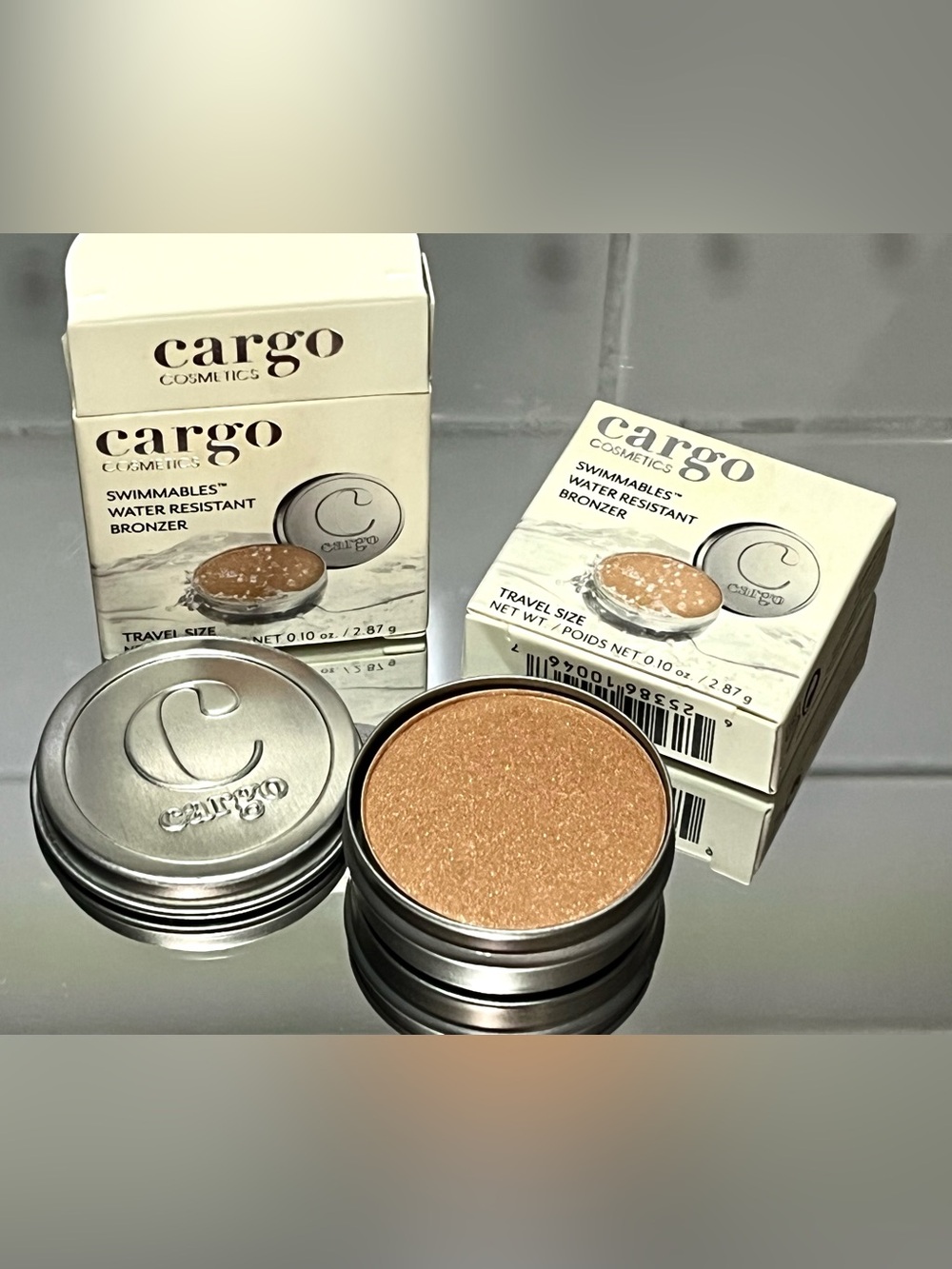 (2pc)  Cargo Swimmables Water Resistant Bronzer Mini